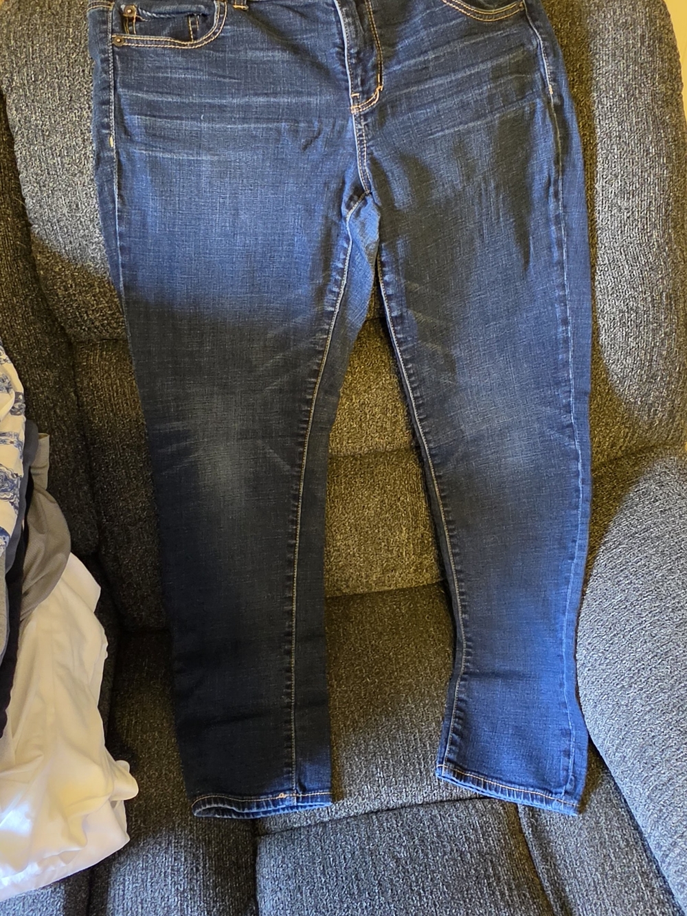 American Eagle Outfitters Dark Blue Stretch Jeggings